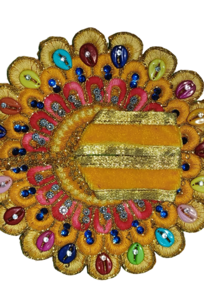 Luxury Laddu Gopal Velvet Dress with Heavy Stone Work Aasan – Designer Krishna Poshak for Bal Gopal (Festive Special Collection)