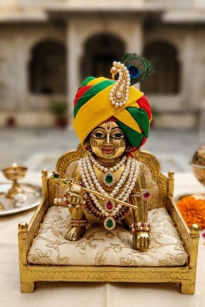 Designer Laddu Gopal Pagdi – Handmade Decorative Mukut for Krishna Ji Idol