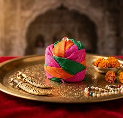 Designer Laddu Gopal Pagdi – Handmade Decorative Mukut for Krishna Ji Idol