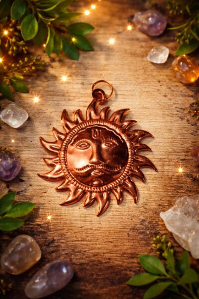 Premium Copper Sun Wall Hanging – Vastu Decorative Sun for Home & Office