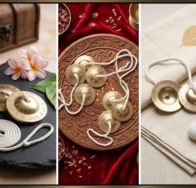 Premium Manjeera – Traditional Indian Hand Cymbals for Bhajan, Kirtan & Meditation